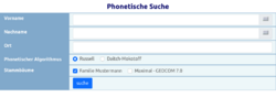 Phonetische Suche