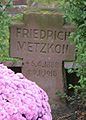 Friedrich Metzkon *6.4.1888 †9.1.1918