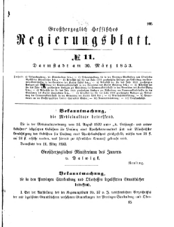 Grossherzoglich Hessisches Regierungsblatt 1853.djvu