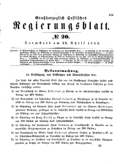 Grossherzoglich Hessisches Regierungsblatt 1853.djvu