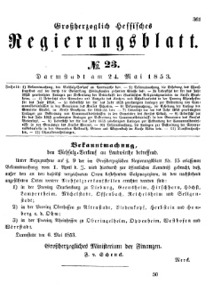 Grossherzoglich Hessisches Regierungsblatt 1853.djvu