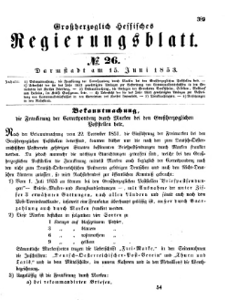 Grossherzoglich Hessisches Regierungsblatt 1853.djvu