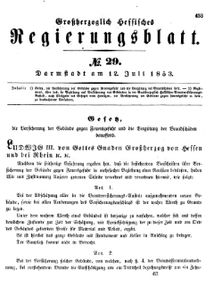 Grossherzoglich Hessisches Regierungsblatt 1853.djvu