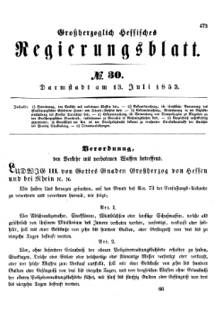 Grossherzoglich Hessisches Regierungsblatt 1853.djvu