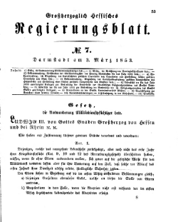 Grossherzoglich Hessisches Regierungsblatt 1853.djvu