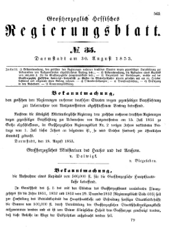 Grossherzoglich Hessisches Regierungsblatt 1853.djvu