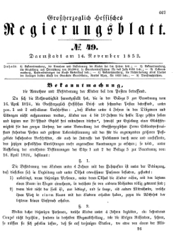 Grossherzoglich Hessisches Regierungsblatt 1853.djvu