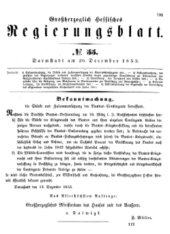 Grossherzoglich Hessisches Regierungsblatt 1853.djvu