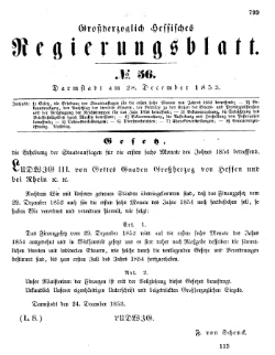 Grossherzoglich Hessisches Regierungsblatt 1853.djvu