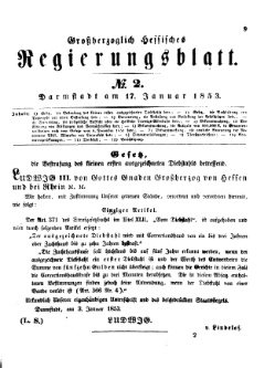 Grossherzoglich Hessisches Regierungsblatt 1853.djvu