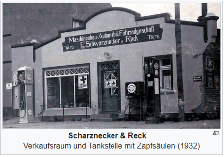 Foto: Die Firma Schwanznecker und Reck, Quelle: Aulenbach – GenWiki (genealogy.net)