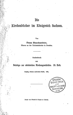 Kirchenbuecher im Koenigreich Sachsen 1901.djvu