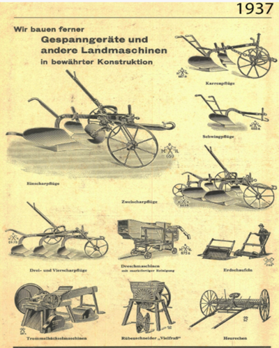 Abbildung: Angebote von neue Landmaschinen der Fa. Rudolf Wernike, Heiligenbeil, Ostpreußen, Quelle: https://www.bing.com/search?q=Rudolf+Wernike%2C+Ostdeutsche+Landmaschinen%2C+Heiligenbeil&form=ANNTH1&refig=bf975b14706c4e7d9d36852ee5aaa086