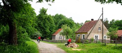 Häuser in Groß Schwentischken, Kreis Stallupönen