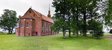 Ev.-luth. Kirche in Wieszen, Kreis Heydekrug