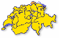 Lokalisierung des Kanton Schaffhausen