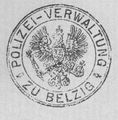 Polizeisiegel von Belzig um 1900