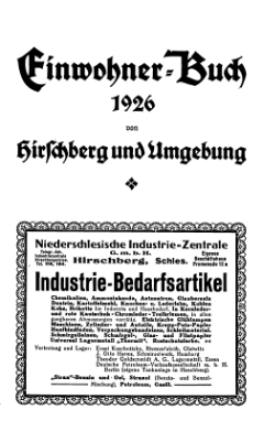 Adressbuch Hirschberg 1926 Titel.djvu