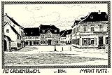 Der Marktplatz um 1890