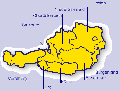 Karte des Staates Österreich