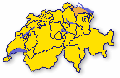 Lokalisierung des Kanton Thurgau