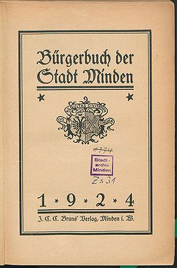 Bürgerbuch der Stadt Minden 1924.jpg