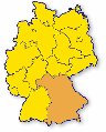 Lokalisierung des Landes Bayern