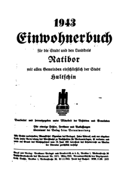 Adressbuch Ratibor 1943 Titel.djvu