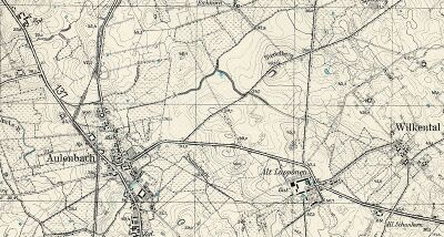 Karte: Wilkental (Willschicken) Ksp. Aulenbach 1939, Quelle: Bearbeiten von „Willschicken“ – GenWiki (genealogy.net)