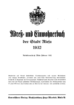 Adressbuch Riesa 1932 Titel.djvu