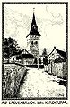 Der Kirchturm um 1890