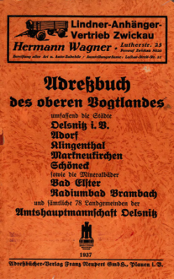 Adressbuch Oelsnitz 1937 Titel.djvu