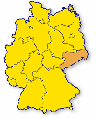 Lokalisierung des Landes Sachsen